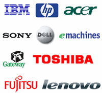 Dell,HP,Lenovo,Acer,Sony,Toshiba,ASUS